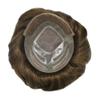 Healthlif Toupee For Men Real Human Hair Piece Men Toupee 8X10 Fine Mono Mens Hairpiece Hair Replacement System For Hair Loss 120% Density #4 Medium Brown view 3