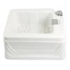 HPIRFYE Acrylic Pedicure Sink Heated Foot Spa Deep Foot Bath Spa with Massage Hot and Cold Adjustment Pedicure Bowl Massage Foot Floor Type Foot Massage Basin Used in Beauty Salons and Nail Salons view 1