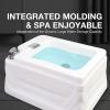 HPIRFYE Acrylic Pedicure Sink Heated Foot Spa Deep Foot Bath Spa with Massage Hot and Cold Adjustment Pedicure Bowl Massage Foot Floor Type Foot Massage Basin Used in Beauty Salons and Nail Salons view 2
