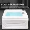 HPIRFYE Acrylic Pedicure Sink Heated Foot Spa Deep Foot Bath Spa with Massage Hot and Cold Adjustment Pedicure Bowl Massage Foot Floor Type Foot Massage Basin Used in Beauty Salons and Nail Salons view 3