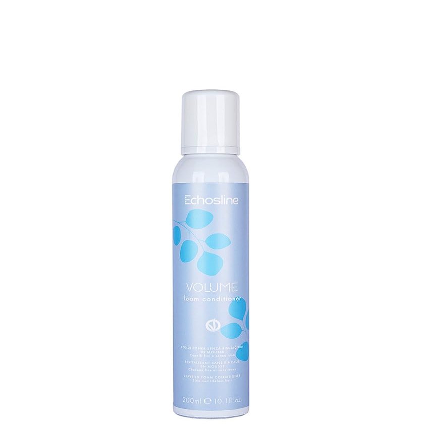 Echosline Volume Vegan Foam Conditioning Mousse for Thin, Weak Hair - Non-Washable - 200 ml. / 10.1 fl.oz.