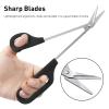 8.3 Inch Long Handle Toenail Scissors for Thick Nails & Easy Reach Long Handled Toe Nail Clippers for Seniors Women Men (Black) view 4