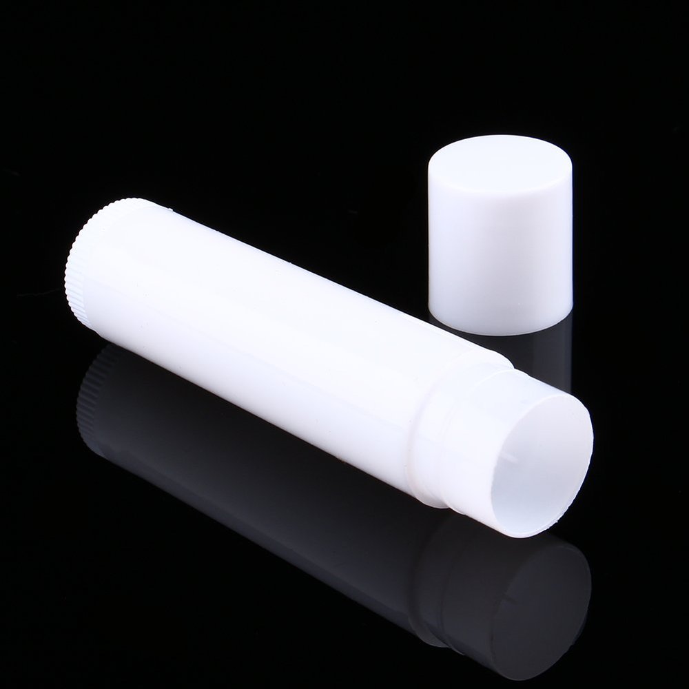 100PCS 5ml Clear Black White Empty Lipstick Lip Balm Container Tube