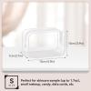 TISRATOK 16 PCS Clear Makeup Bag, Travel Essentials Toiletry Bag, Transparent PVC Cosmetic Organizer Toy Storage Pouch for Women Men - WHITE,Small view 2