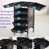 GagalU Beauty Salon Rolling Trolley with 4 Drawer, Stylist Hairdresser Cart with Wheel, 20 Kg Capacity, Equipment with Appliance Holder, view 4