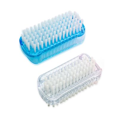 2 Pack Nail Cleaning Brush Fingernail Scrubber with Soft and Stiff Bristles Nail Scrub Brush for Men Women Kids 2 Sided Nail Brush for Effective Cleaning