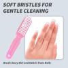 2Pack Foot Brush & Pumice Stone Combo for Exfoliating and Callus Removal - Smoother Skin, Pedicures, Elbow Scrubber, Ideal for Shower, Spa, and Massage view 3