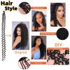 Passion Twist Hair Water Wave Crochet Braids Bohemian Spring Twist Hair No Loop Curly Braiding Locs Synthetic Hair Extension For Women(1B,18in Pack6) view 4