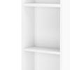 Premium White Standing Barber Cabinet with 5 Compartments, 1 Drawer, and 1 Door - Professional Salon Shelf Station view 3