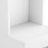 Premium White Standing Barber Cabinet with 5 Compartments, 1 Drawer, and 1 Door - Professional Salon Shelf Station view 4