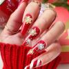 ONEUPIN 24Pcs Snowflakes Nail Art Charms Glitter 3D Crystals Diamonds Rhinestones Metal Alloy Christmas Snowflakes Nail Charms Gems Design for Women view 4