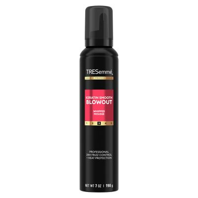 TRESemm Whipped Shaping Mousse Keratin Smooth for Instant Hydration, Weightless, 7 Fl Oz