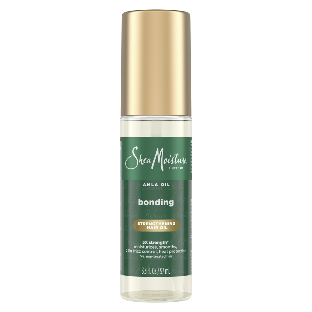 Shea Moisture Bonding Oil Amla Oil To Protect, Strengthen And Smooth Hair With Amla Oil And Fair-Trade Shea Butter With 5X Strength And 24-Hour Frizz & Humidity Control 3.3 Fl Oz