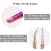 3Pcs Double Ended Nail Art Tweezers Multifunctional Stainless Steel Straight Curved Tip Tweezers Precision Lash Tweezers Nail Art Tools Nail Rhinestone Stickers Jewel Gem Applicator Tool for Women view 3