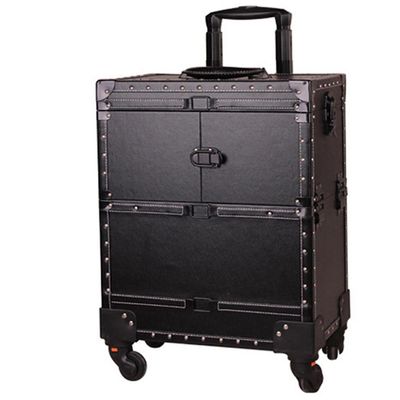 GagalU Storage Cart High Capacity Rivet Trolley Cosmetic Case,Beauty Trolley Case,Multi-Layer Nail Box, Cosmetics Beauty Trolley Box,Multilayer Segmentation Silent Universal Whe