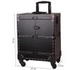 GagalU Storage Cart High Capacity Rivet Trolley Cosmetic Case,Beauty Trolley Case,Multi-Layer Nail Box, Cosmetics Beauty Trolley Box,Multilayer Segmentation Silent Universal Whe view 3