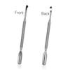 FOMIYES 3pcs Double-ended Stainless Steel Cuticle Pusher Nail Cleaning Stick for Manicure Dead Skin Tool Ergonomic Design for Home and Professional Use view 2