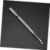 FRCOLOR 2pcs Stainless Steel Double-ended Cuticle Pusher for Nail Care Ergonomic Dead Skin Tool Professional Manicure and Pedicure Essential Nail Cleaning Stick view 2
