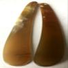 2 Real Ox Horn Handles to Restore Straight Razors With Brass Hardware view 1