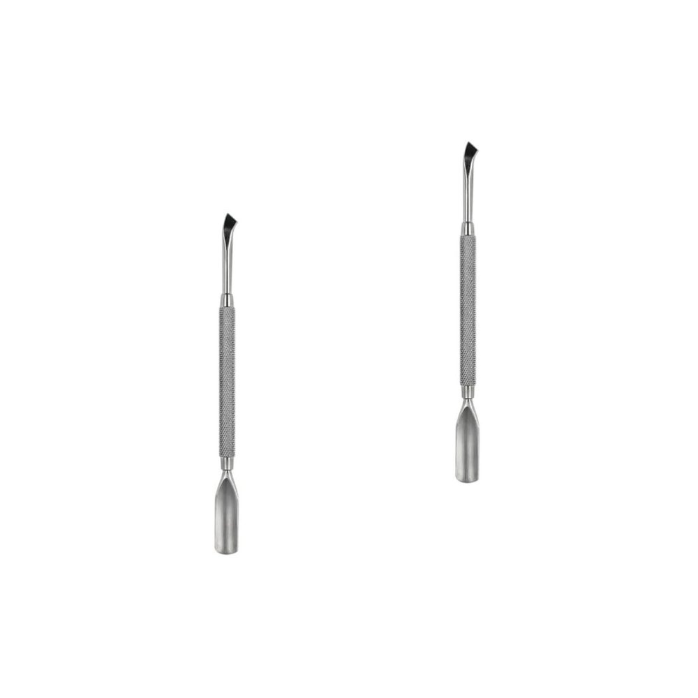 Beaupretty 2pcs Stainless Steel Double-ended Cuticle Pusher Tool for Nail Care Exfoliating Dead Skin Nail Cleaning Stick Manicure Accessory for Home and