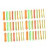 Beavorty 16sets Portable Curling Hair Rod Double Hollow Perm Rods Rubber Bands Heatless Wave Curlers for Long Hair Diy Styling Tools Mixed Colors view 1
