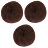 Beavorty 3pcs Unique Doughnut Shaped Hair Bun Maker Coffee Spone Hair Styler for Elegant Updos for Weddings Dances and Special Occasions view 1
