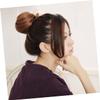 Beavorty 3pcs Unique Doughnut Shaped Hair Bun Maker Coffee Spone Hair Styler for Elegant Updos for Weddings Dances and Special Occasions view 2