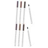 FOMIYES 8pcs Liquid Eyebrow Pen Fine Sketch Four-pronged Eyebrow Pencil for Natural Makeup Includes Chestnut Brown Dark Grey Black Smudge Precise Application view 1