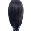 100% Real Hair Hairdressing Training Head Hairstyle Doll Headl with Shoulder Braiding Curling Practice Mannequin Head 10/12/14/16/18 Inch 10inches view 4