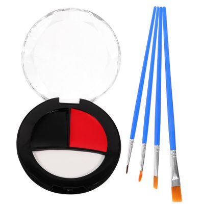 Abaodam 1set Diy Face Paint Kit for Halloween Clown Face Makeup to Use Body Paint for Festivals and Cosplay Events for Ages and Skin Tones
