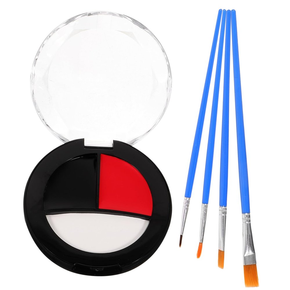 Abaodam 1set Diy Face Paint Kit for Halloween Clown Face Makeup to Use Body Paint for Festivals and Cosplay Events for Ages and Skin Tones