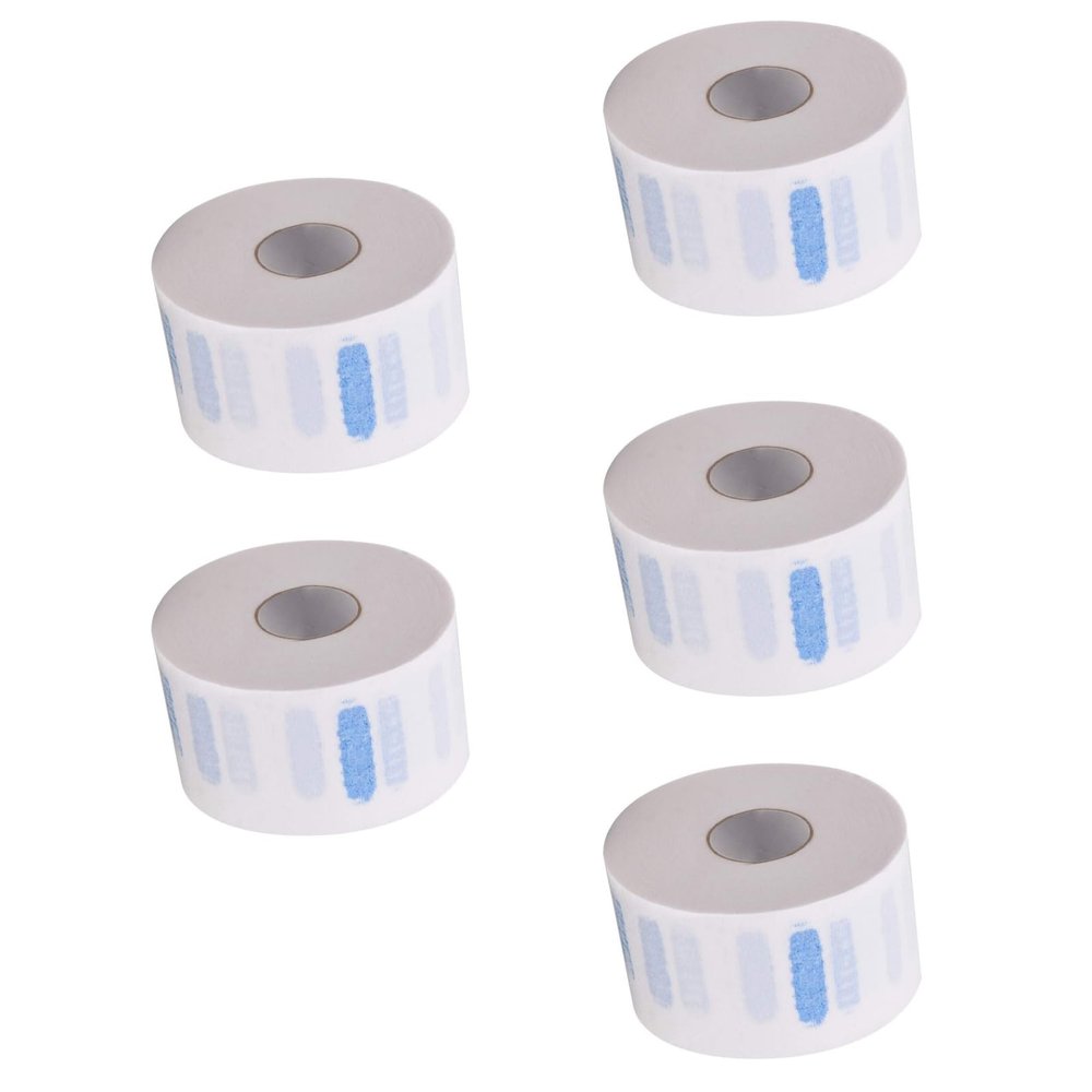 5 Rolls Disposable Barber Paper Neck Strips, 5 Rolls 500 Strips, Salon Hair Cutting & Stylist arber Supplies