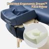 Master Massage Massage Table Music Face Cradle Cushion Pillow, with Pu Leather, and Memory Foam Ergonomic Massage Bed Headrest Royal Blue view 3