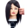 100% Real Hair Hairdressing Training Head Hairstyle Doll Headl with Shoulder Braiding Curling Practice Mannequin Head 10/12/14/16/18 Inch 18inches view 3