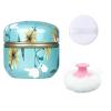 Qopoto Body Powder Puff and Container for Dusting Powder, Women Powder Puff and Powder Case for Bath and Travel (Chrysanthemum) view 1