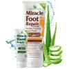 Miracle Foot Repair Cream, 8 oz + 1 oz Miracle Hand Repair, Healing Aloe Vera Lotions for Dry, Cracked Hands and Feet (8 oz Foot Cream + 1 oz Hand Cream) view 1