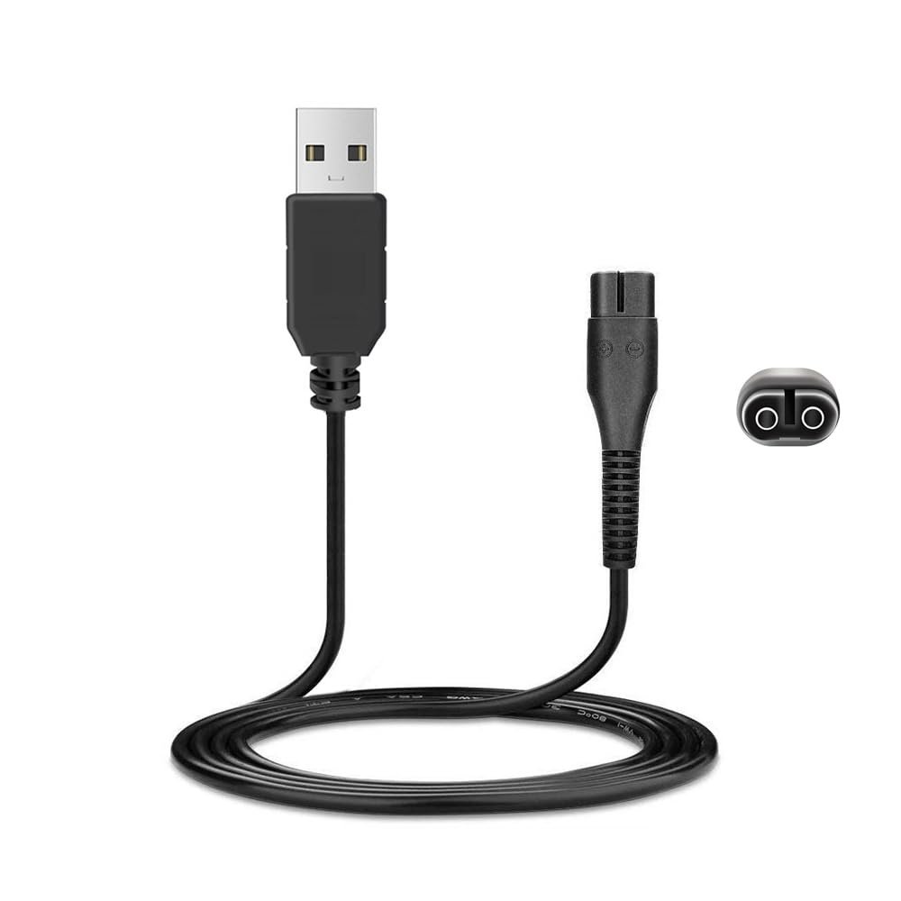5V Electric Shaver USB Charging Cable For Philips Norelco A00390 One Blade QP2520 RQ330 RQ350 S510 S520 S1010 S1050 Power Charger Travel Portable