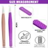 2pcs Curved Isolation Tweezers for Eyelash Extensions  14cm Stainless Steel, Best for Individual Isolation & Classic Lashes view 3
