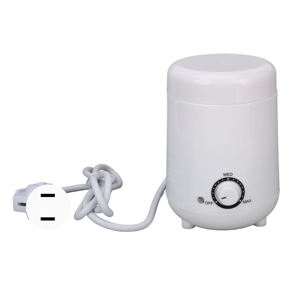 Paraffin Wax Heater, Hair Removal Wax Heater, 40W Adjustable Temperature Mini Portable Paraffin Wax Machine Work LED Silicone Inner Tank Capacity for Hair Removal (US Plug 110V)