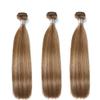 Virgin One Piece Honey Blonde Double Drawn Brazilian Mink Silky Straight Remy Human Hair Weave Bundles P10-16 14inches#>=40% view 2