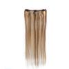 Clips In Hair 7Pcs Human Hair Extensions Brazilian Straight Brown Color Remy Hair Extension #613 14inches#>=35% view 4