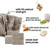 Rinse & Robust Mens Bar Soap Bath Bar Soap 3Pack Handmade Natural Soap Bar Set Cleansing Bar Moisturizing&Exfoliating Scrub Soap Gift Set for Men | Leather, Sandalwood, Teakwood | 3.5 oz of 3 Bars view 3
