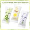 VitalCozy 240 Pcs Moist Cotton Towel Moist Towelettes Individually Wrapped Scent Disposable Face Towel 8.6'' x 8.6'' Hot/Cold Moistened Cleansing Wipes, Lemon Tea Tree and Lavender Scent (White) view 3