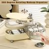 360 Degree Rotating Makeup Organizerand Storage,Cosmetic Display Cases for Bathroom Desk and Dresser Vanity Countertop Make Up Shelf Holder Gift for Women Girls (3 Tier, Beige) view 2
