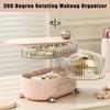 360 Degree Rotating Makeup Organizerand Storage,Cosmetic Display Cases for Bathroom Desk and Dresser Vanity Countertop Make Up Shelf Holder Gift for Women Girls (4 Tier, Pink) view 2