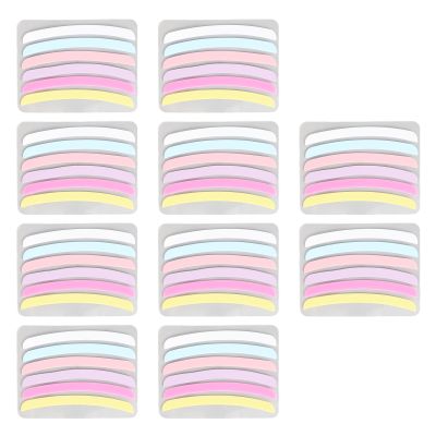 30-Pairs Silicone Lash Band Covers Kit Soft Flexible Reusable Arch Shape Eyelash Rods Covers Perm Lashes Instead of Cling Film