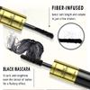 Fiber-infused Mascara, Black Tiny Fibers included Mascara to Extend and Elongate Eyelash, for Maximum Volume and Curl Effect by Linble view 2