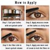Fiber-infused Mascara, Black Tiny Fibers included Mascara to Extend and Elongate Eyelash, for Maximum Volume and Curl Effect by Linble view 3