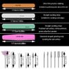 19 pcs Nail Files and Buffer, BOSOIRSOU 100/120/180/600/3000 Grit Double Sided Emery Board Nail File Pedicure Manicure Tool, Electronic Nail File Replacement Head Refills for Home Salon view 2