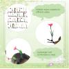 100 pcs Bean Sprout Hair Clip Funny Barrette Headwear Plant Hairpins Mixed Style Little Grass Flower Butterfly Mushroom Hair Accessories for Girls Women Party Scool Home view 3
